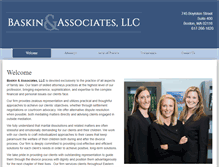 Tablet Screenshot of baskinfamilylaw.com